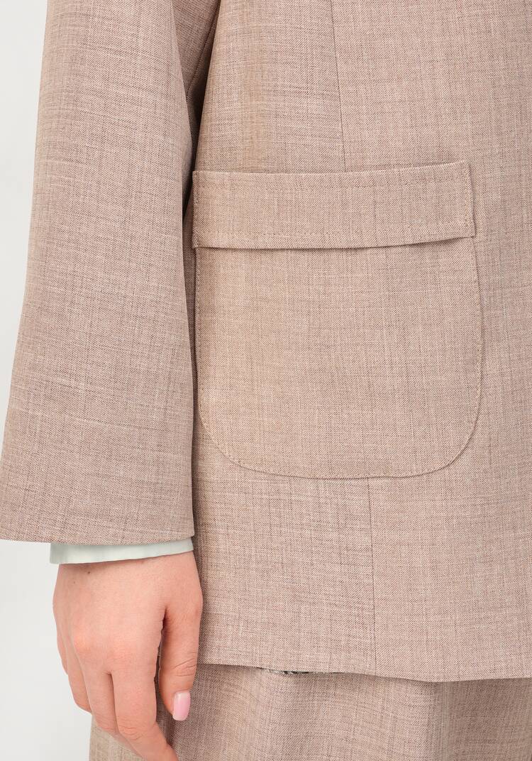 Пиджак однобортный на пуговицах шир.  750, рис. 18