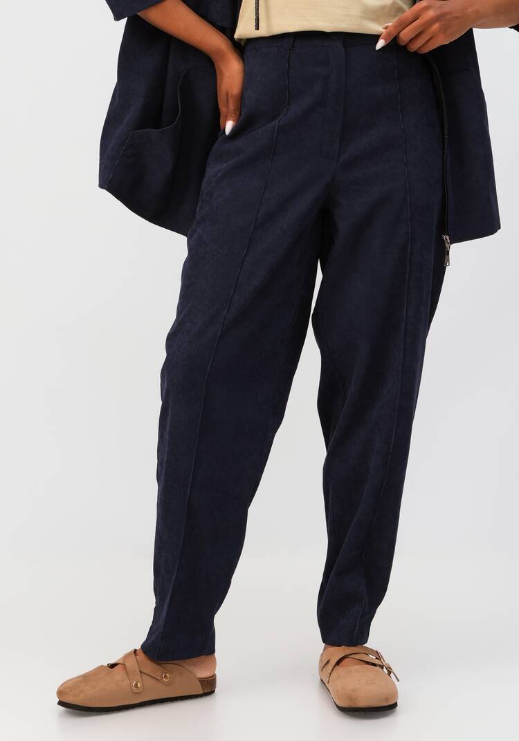 Брюки-бананы вельветовые с карманами шир.  750, рис. 16