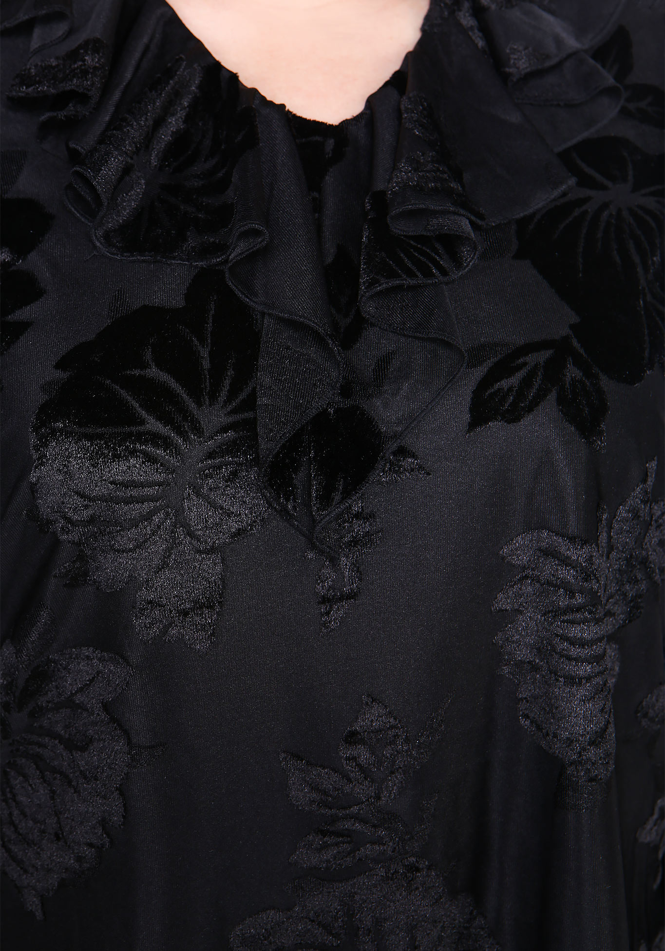 Блуза с воланом "Патриция" Victoria, размер 48, цвет баклажановый - фото 5
