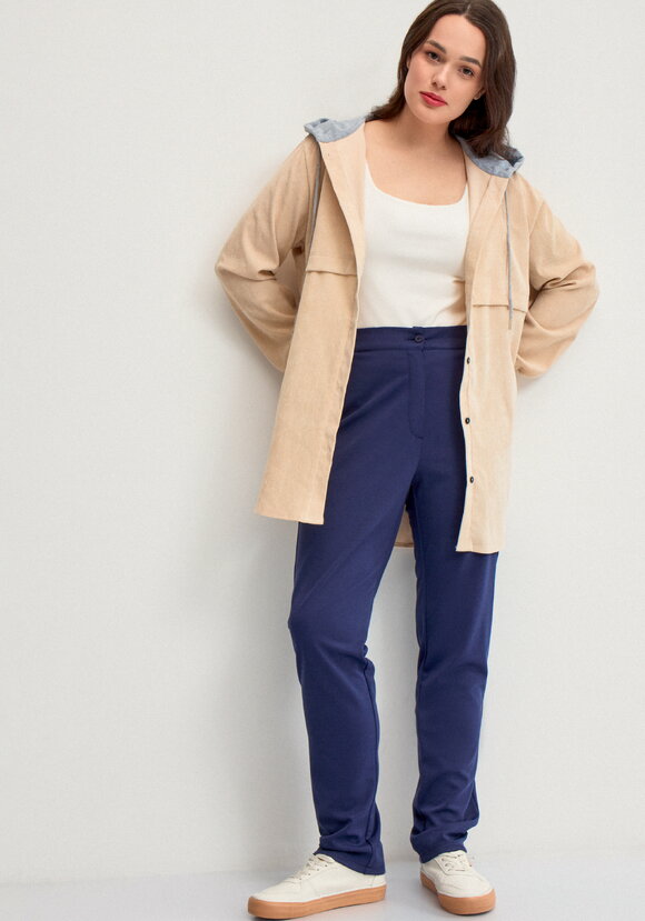 Брюки классические с карманами Белла шир.  580, рис. 8