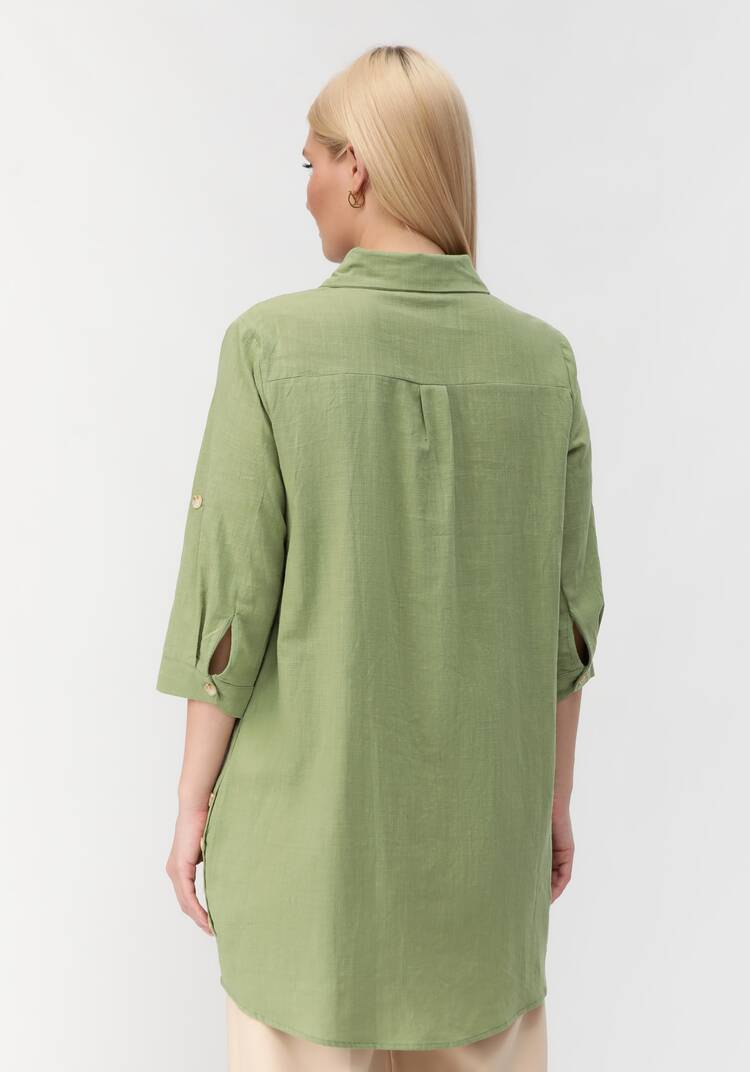 Туника с декоративными пуговицами Тина шир.  750, рис. 3