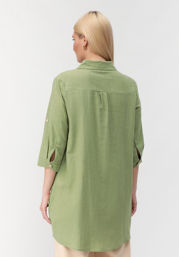 Туника с декоративными пуговицами Тина шир.  580, рис. 3