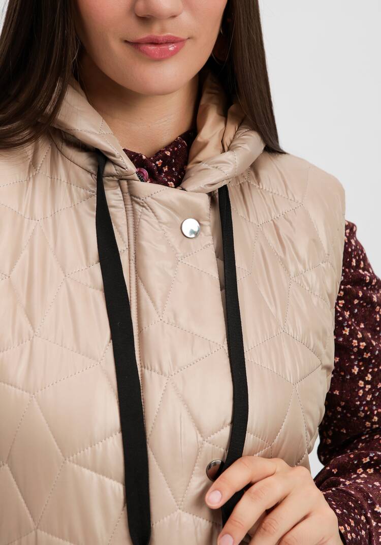 Жилет оверсайз удлинённый с капюшоном шир.  750, рис. 35