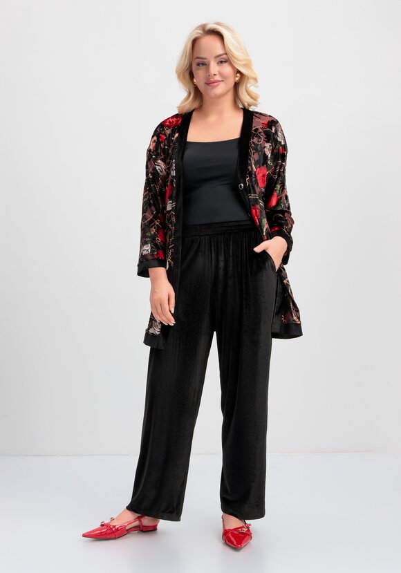 Брюки бархатные прямого кроя шир.  580, рис. 15