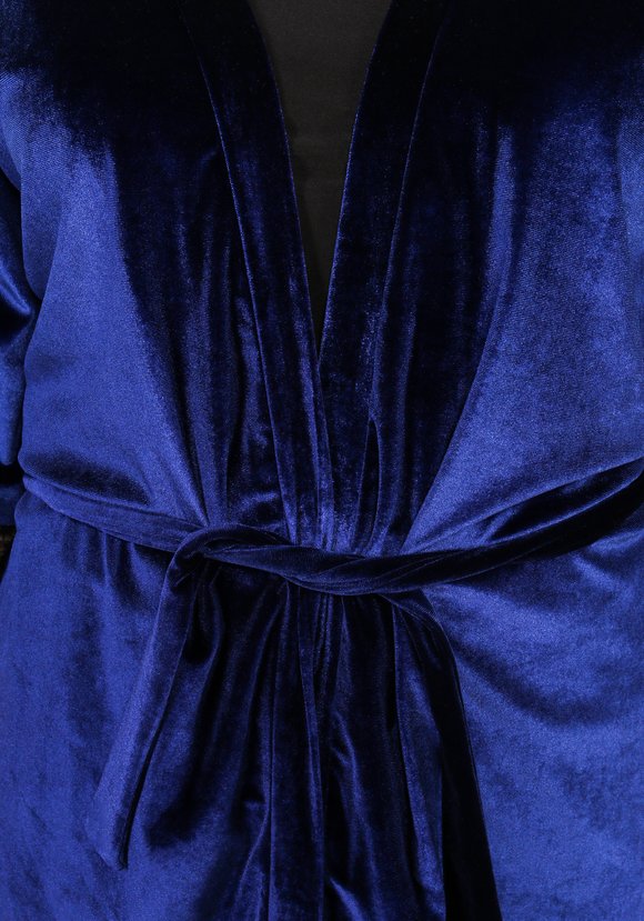 Кардиган велюровый с кружевом шир.  580, рис. 8