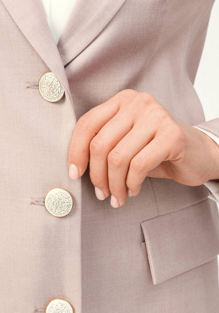 Пиджак на подкладке однобортный шир.  750, рис. 6