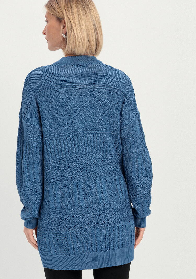 Кардиган с эклектичным узором шир.  750, рис. 4