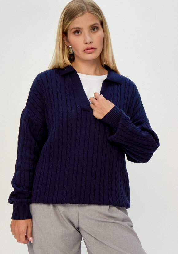 Джемпер с отложным воротником шир.  580, рис. 18