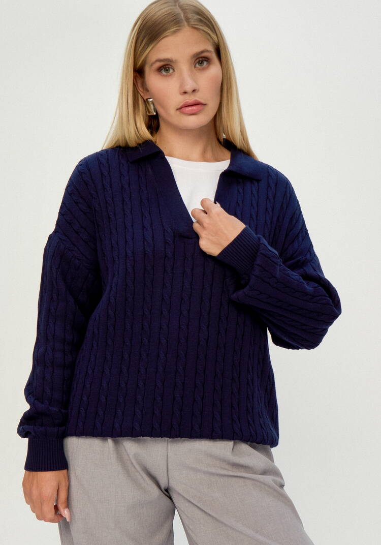 Джемпер с отложным воротником шир.  750, рис. 18