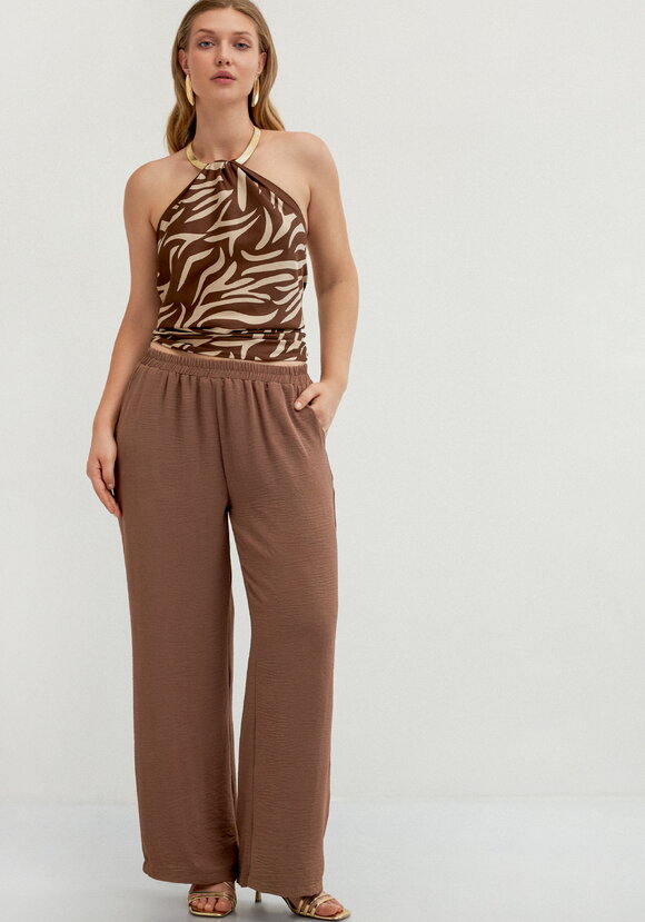 Брюки широкие с резинкой по поясу шир.  580, рис. 21