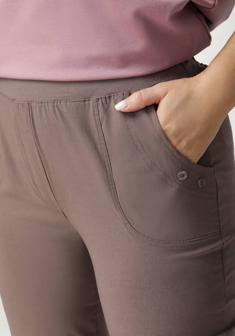 Брюки из бенгалина Галия шир.  750, рис. 3