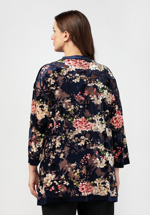 Кардиган-накидка со свободными рукавами шир.  580, рис. 9