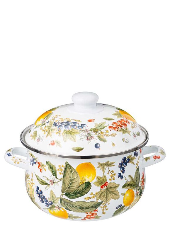 Эмалированная кастрюля с крышкой шир.  580, рис. 28