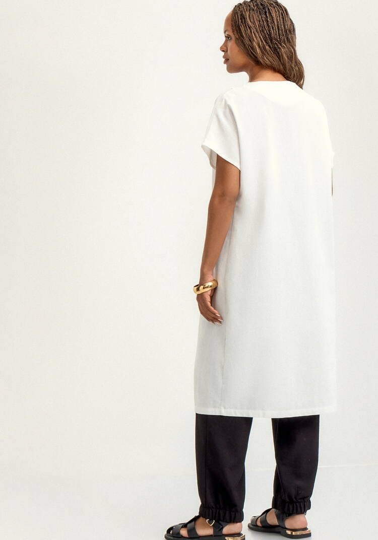 Туника изо льна с кружевом шир.  750, рис. 3