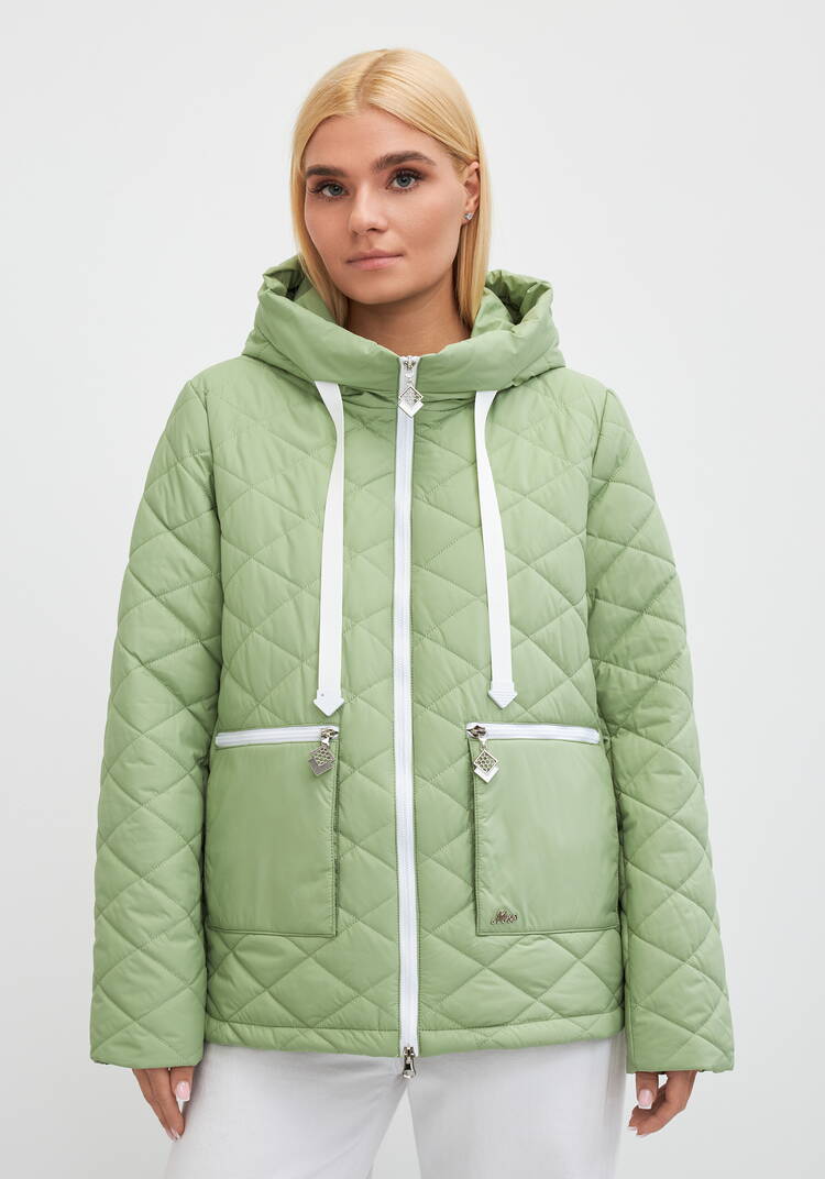 Куртка с контрастной молнией Вероника шир.  750, рис. 24