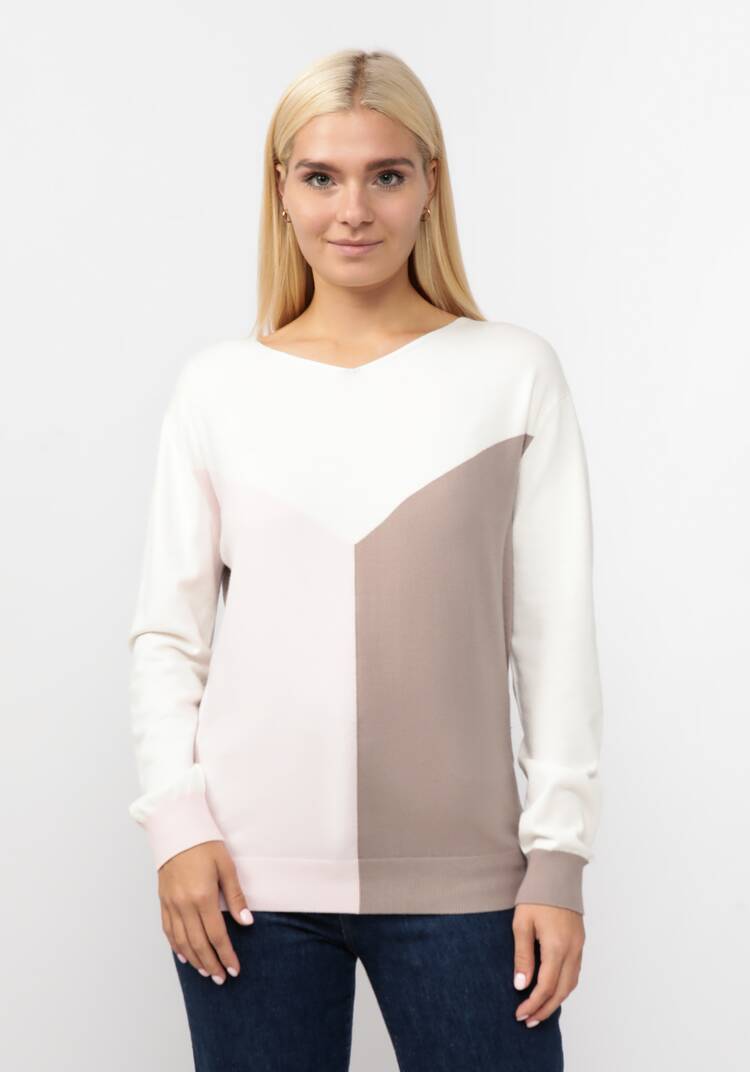 Джемпер вязаный с геометричным рисунком шир.  750, рис. 6