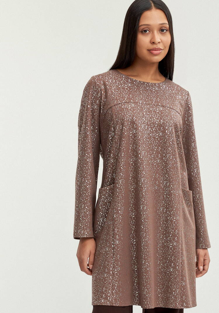 Туника с мерцающим напылением шир.  750, рис. 4