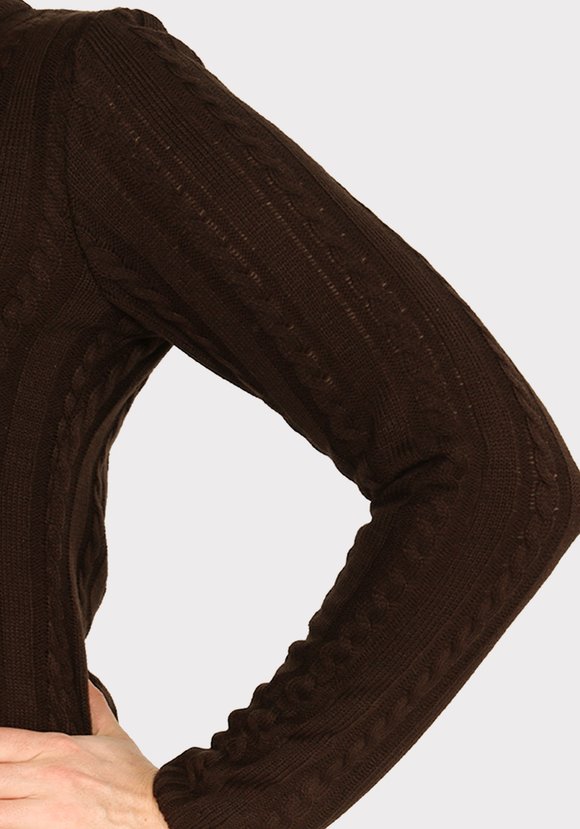 Платье прямое с вязкой косы шир.  580, рис. 19