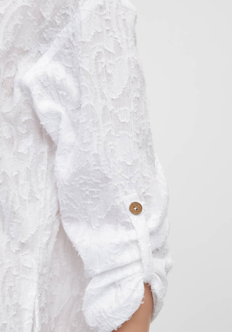 Платье-накидка из индийского хлопка шир.  750, рис. 6