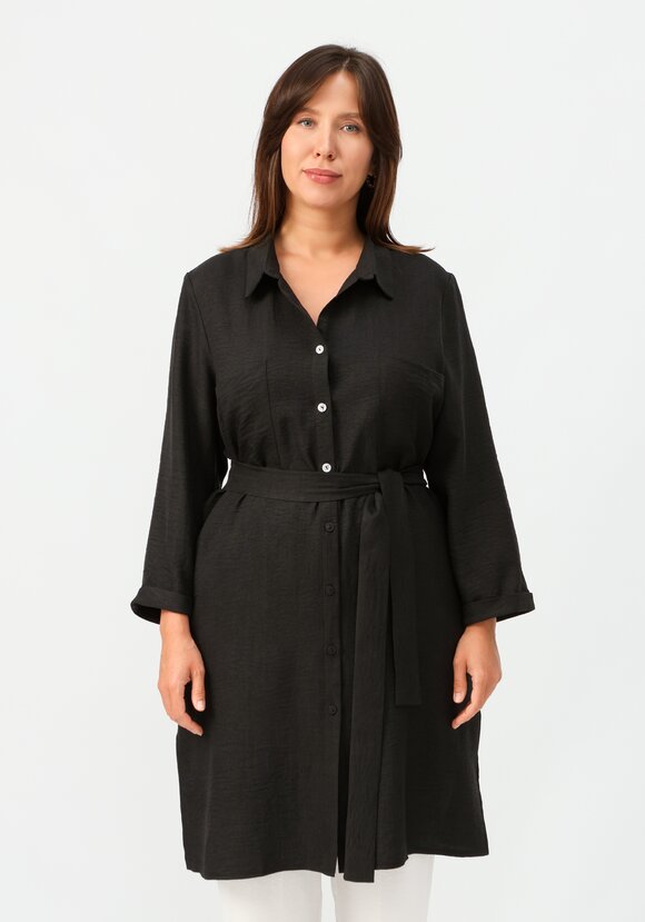 Туника с контрастными пуговицами на поясе шир.  580, рис. 12