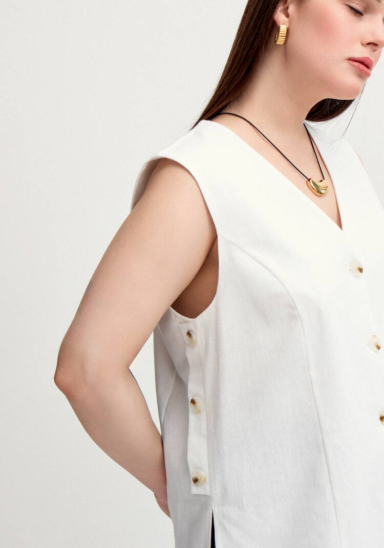 Жилет изо льна шир.  750, рис. 13