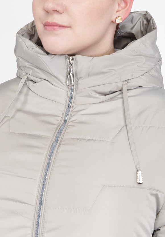 Куртка прямого кроя на молнии с капюшоном шир.  580, рис. 8