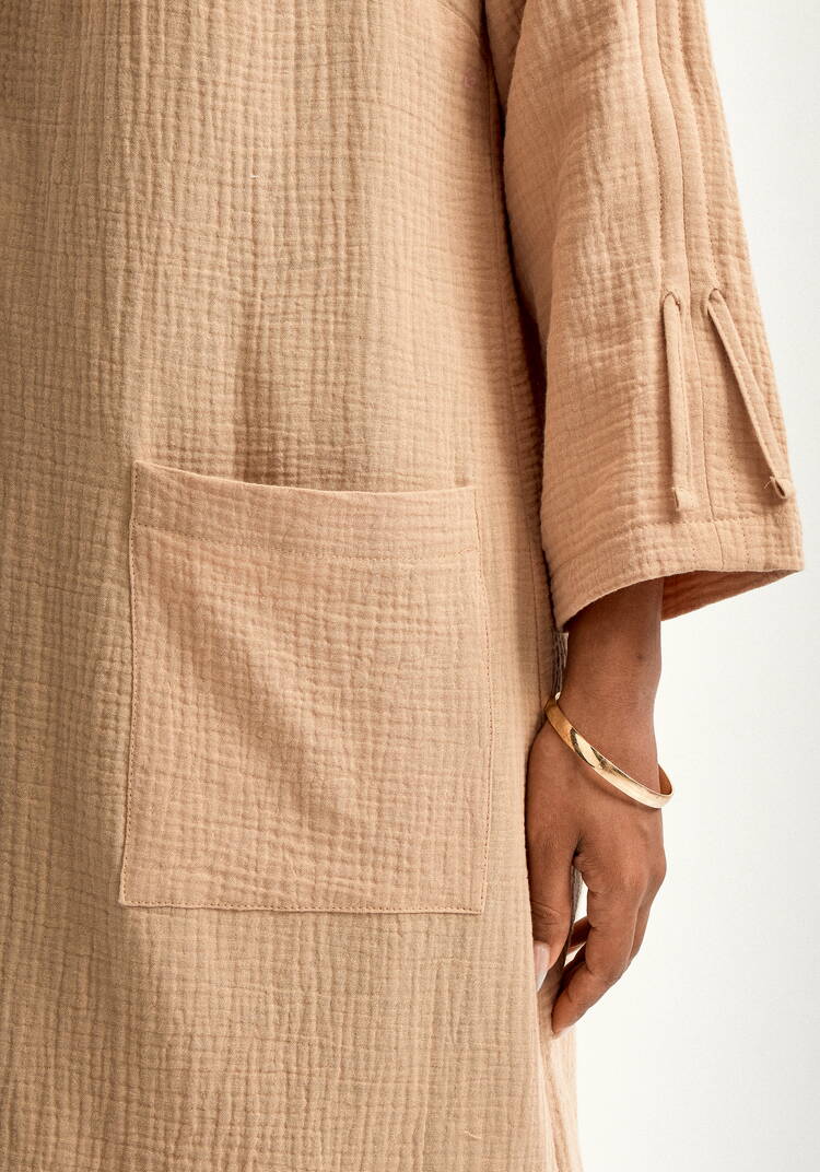 Пыльник с капюшоном свободного силуэта шир.  750, рис. 8