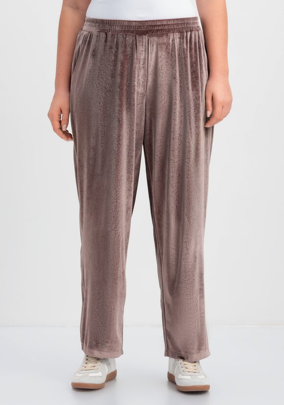 Брюки бархатные прямого кроя шир.  580, рис. 4