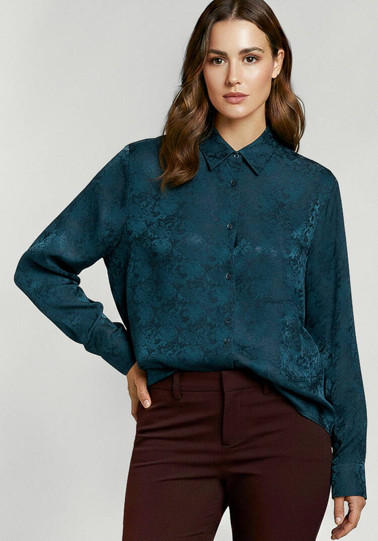 Блуза с жаккардовым узором шир.  750, рис. 9