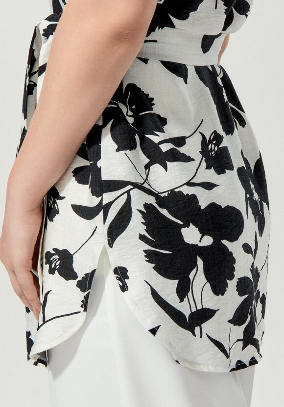 Туника на пуговицах с принтом шир.  580, рис. 14