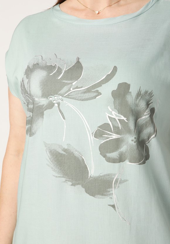 Туника Удивительные цветы шир.  580, рис. 6