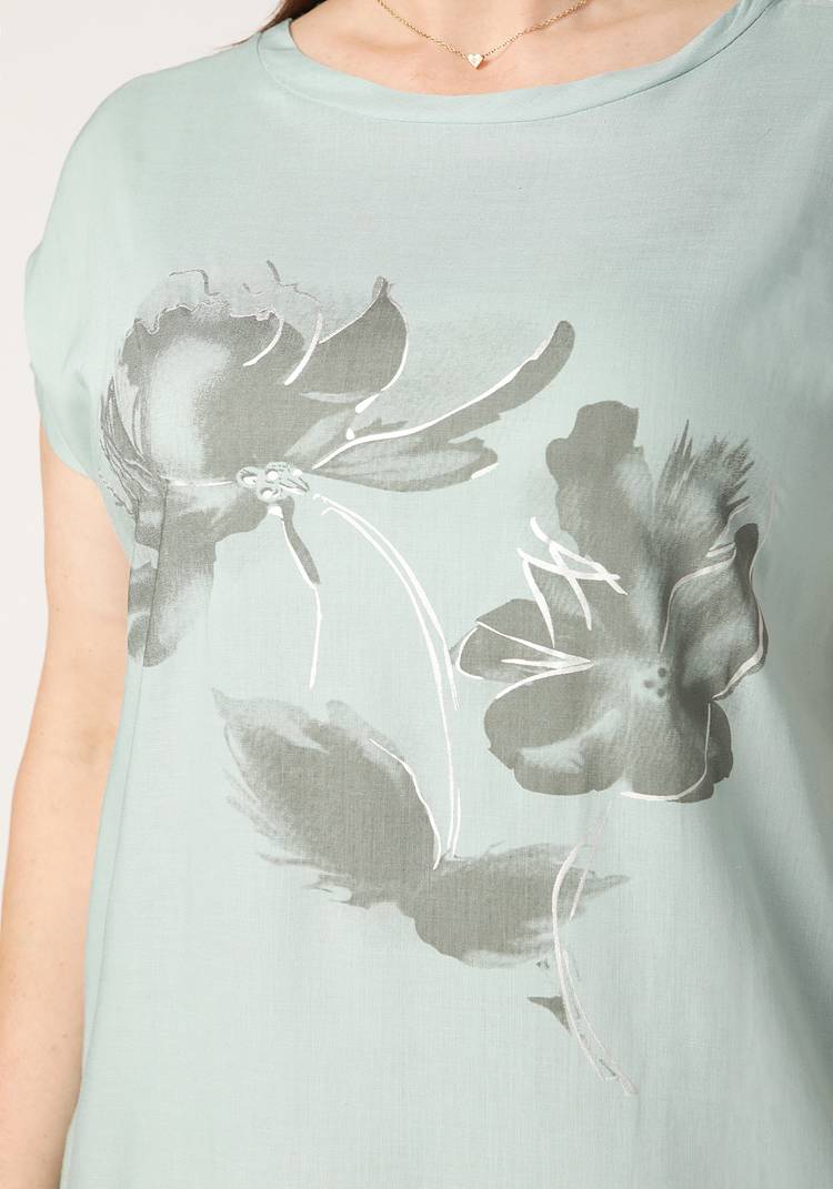 Туника Удивительные цветы шир.  750, рис. 6