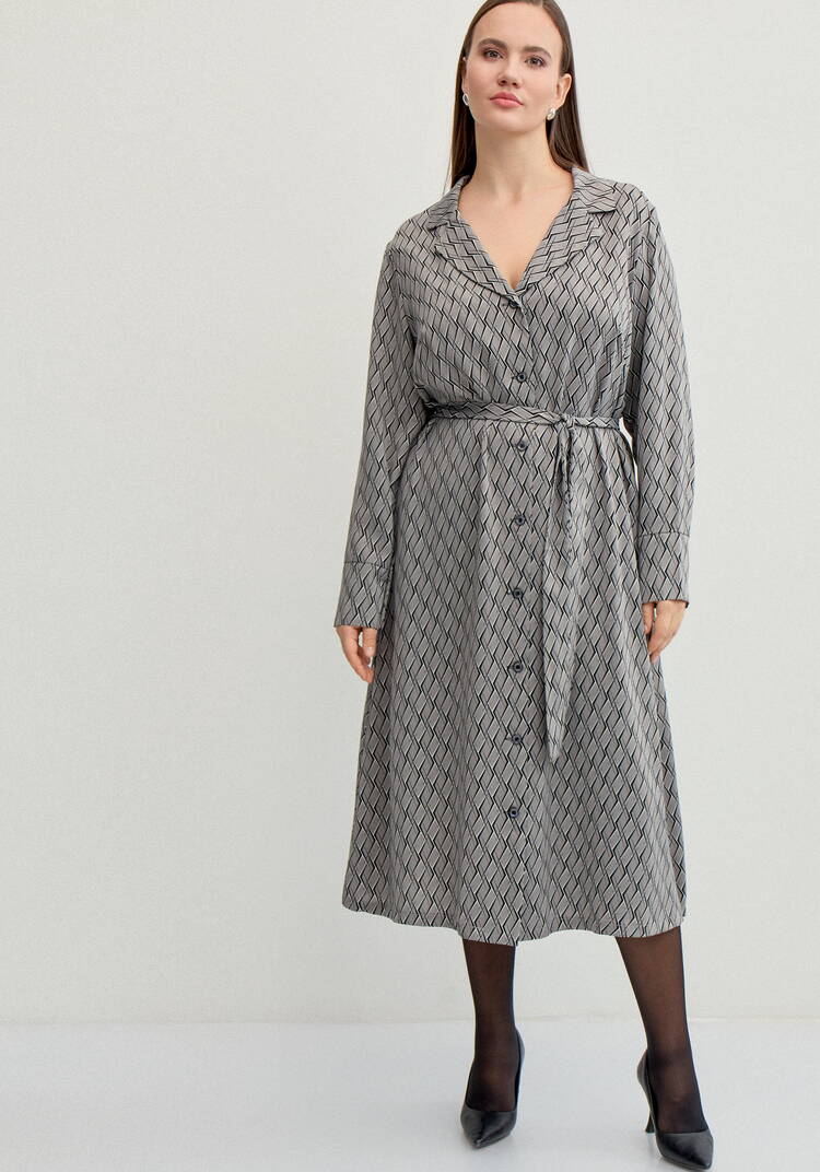 Платье рубашка с отложным воротником шир.  750, рис. 11