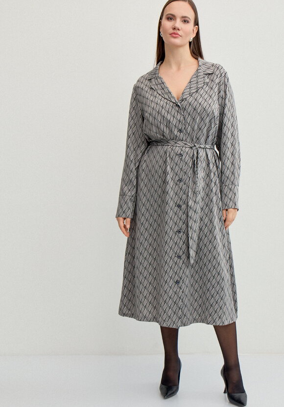 Платье рубашка с отложным воротником шир.  580, рис. 11