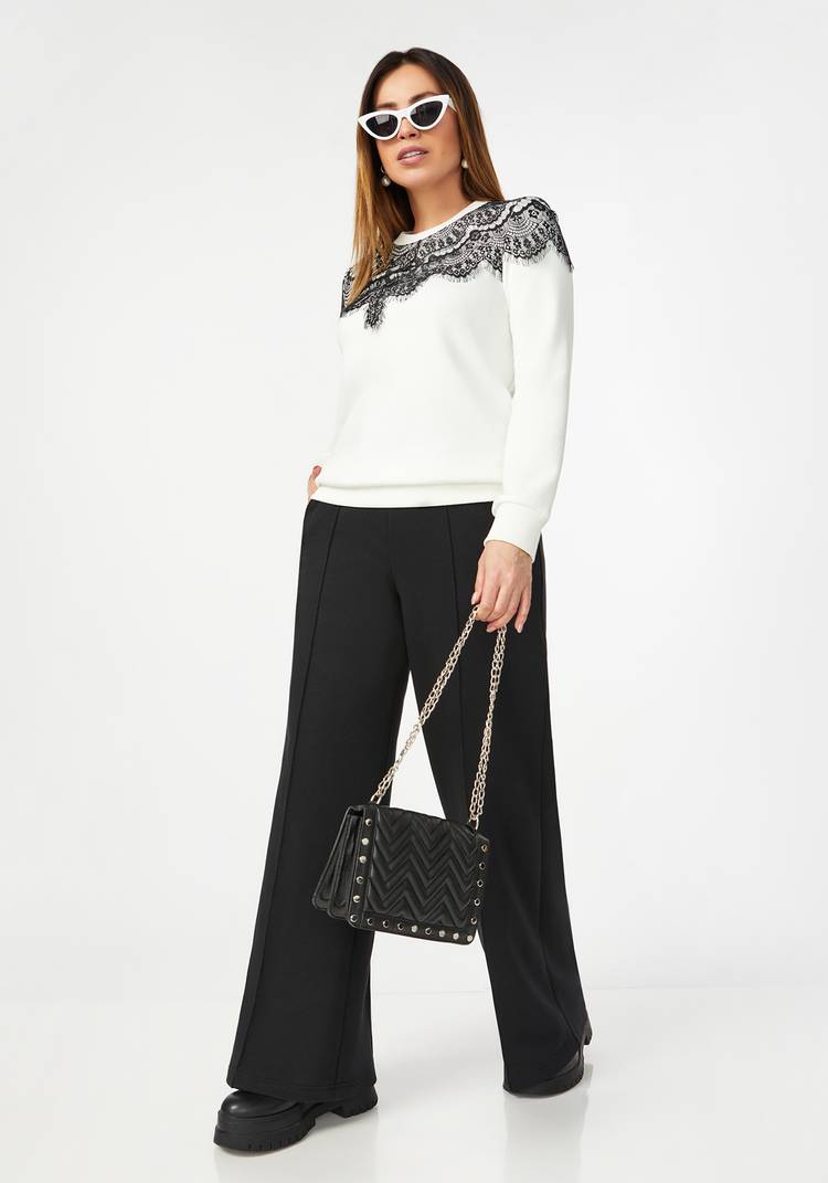 Свитшот с отделкой из гипюра шир.  750, рис. 11