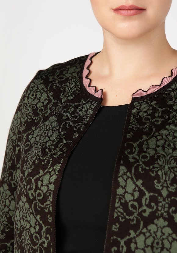 Жакет с жаккардовым рисунком шир.  580, рис. 8