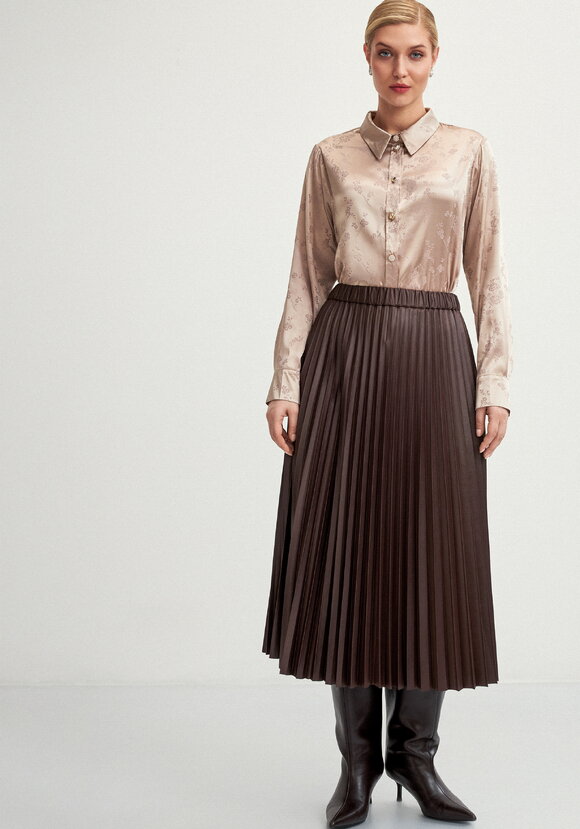 Юбка плиссированная из трикотажа с напылением шир.  580, рис. 6