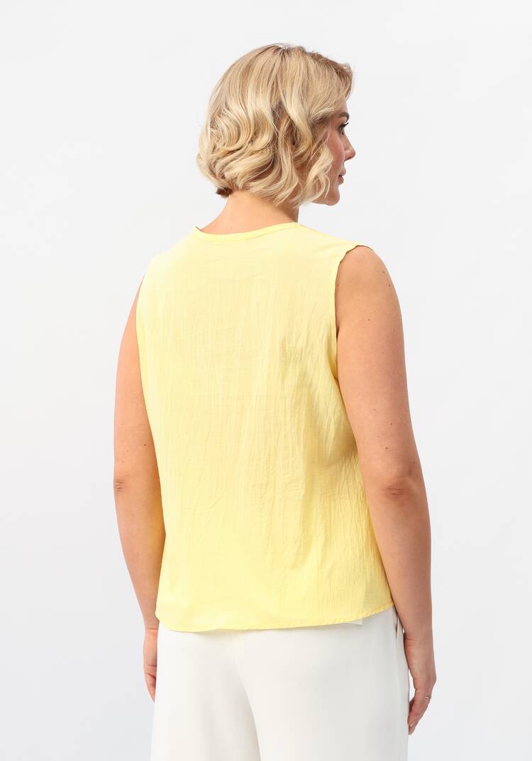 Майка ажурная из шитья с круглым вырезом шир.  750, рис. 11