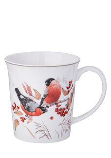 Кружка из фарфора Снегири