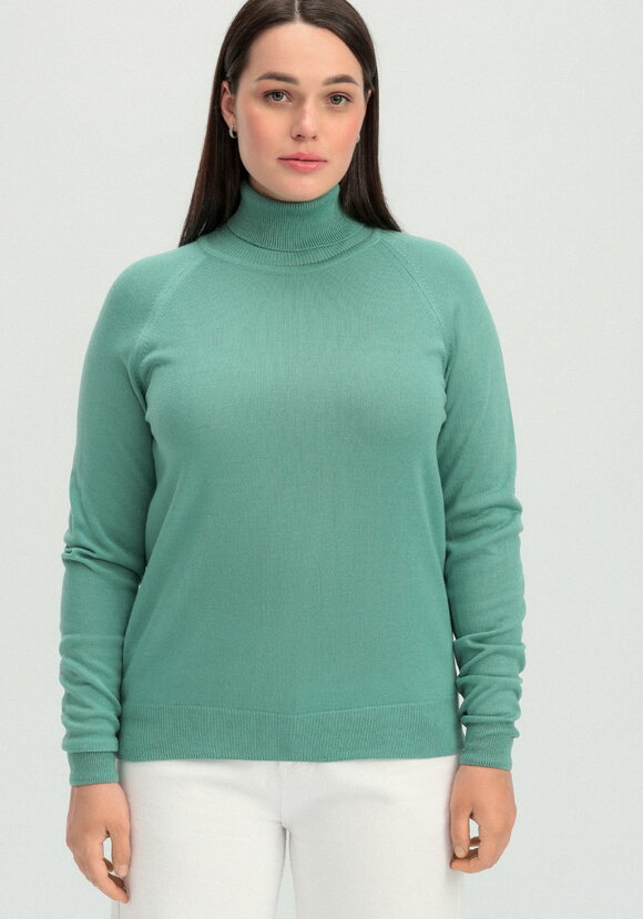 Джемпер прямого силуэта с высоким воротом шир.  580, рис. 23