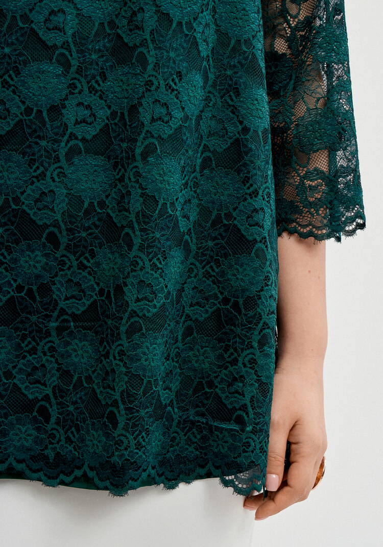 Туника из кружева с топом шир.  750, рис. 7