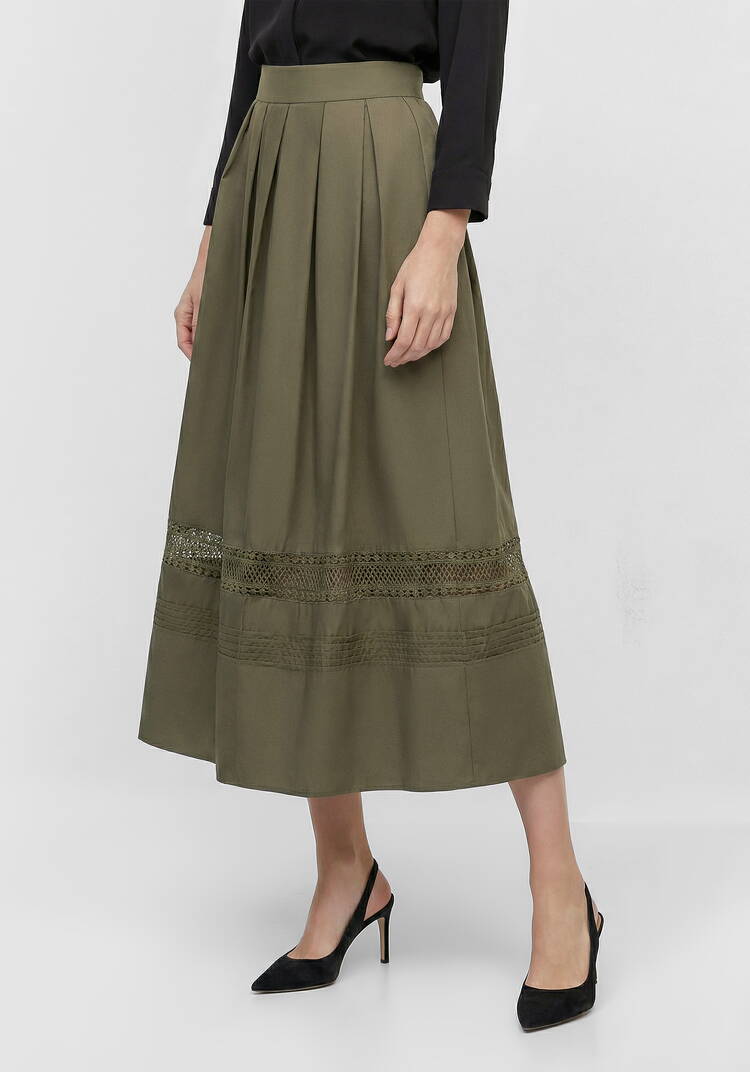 Юбка свободного кроя с кружевом шир.  750, рис. 9
