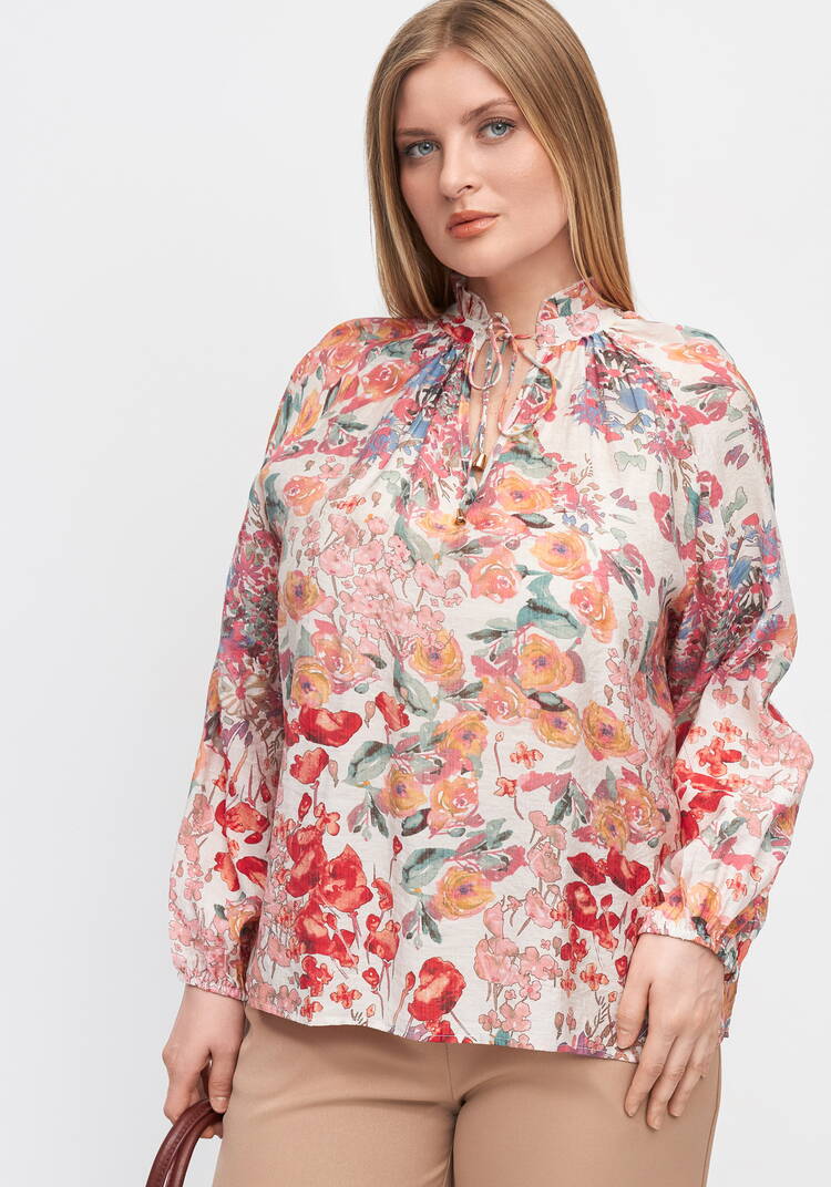 Блуза Акварельный этюд шир.  750, рис. 1