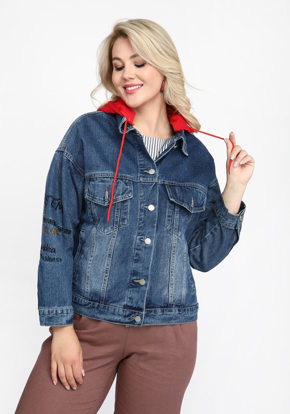 Куртка Яркий принт шир.  580, рис. 5