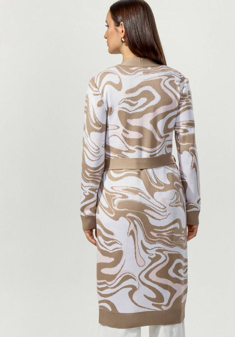 Кардиган с акварельным принтом шир.  750, рис. 10