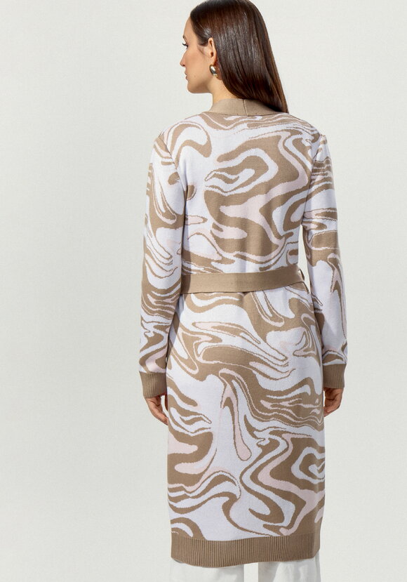 Кардиган с акварельным принтом шир.  580, рис. 10