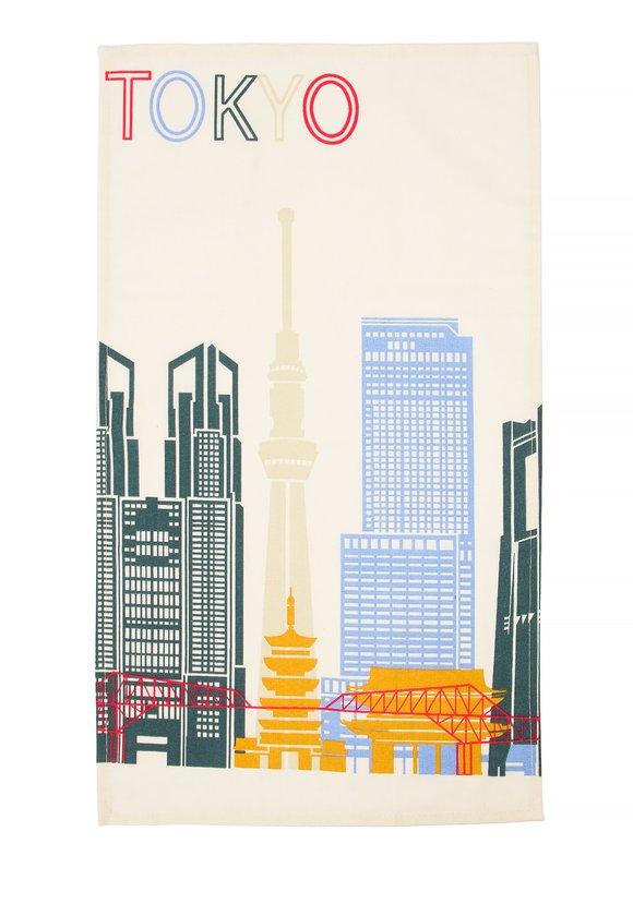 Комплект льняных полотенец  с принтом шир.  580, рис. 8