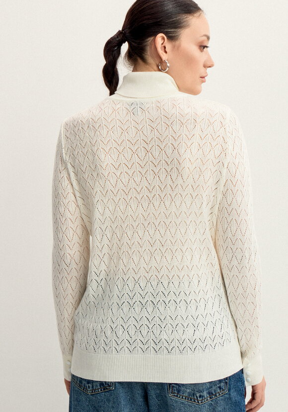 Свитер ажурный шир.  580, рис. 3