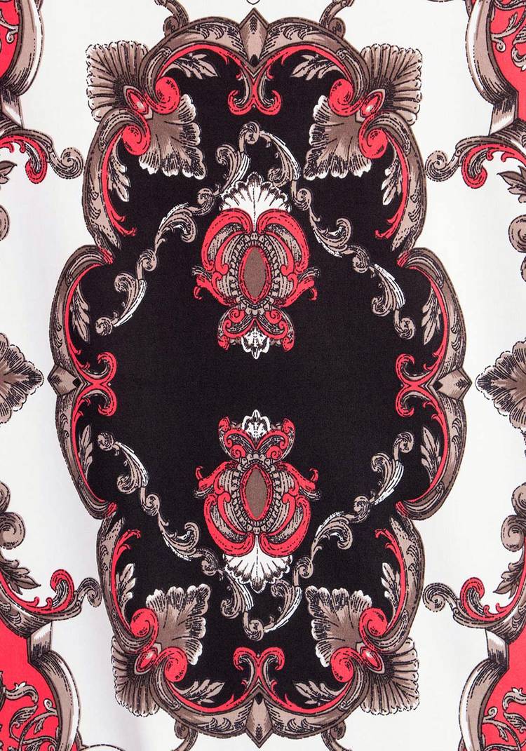 Туника с коротким рукавом и узорным принтом шир.  750, рис. 3