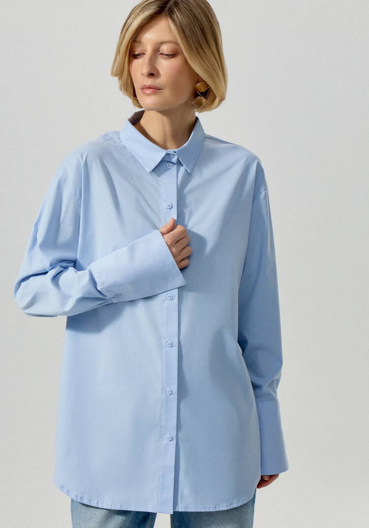 Рубашка с объемным манжетом Милена шир.  750, рис. 4